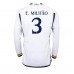 Real Madrid Eder Militao #3 Voetbalkleding Thuisshirt 2023-24 Lange Mouwen